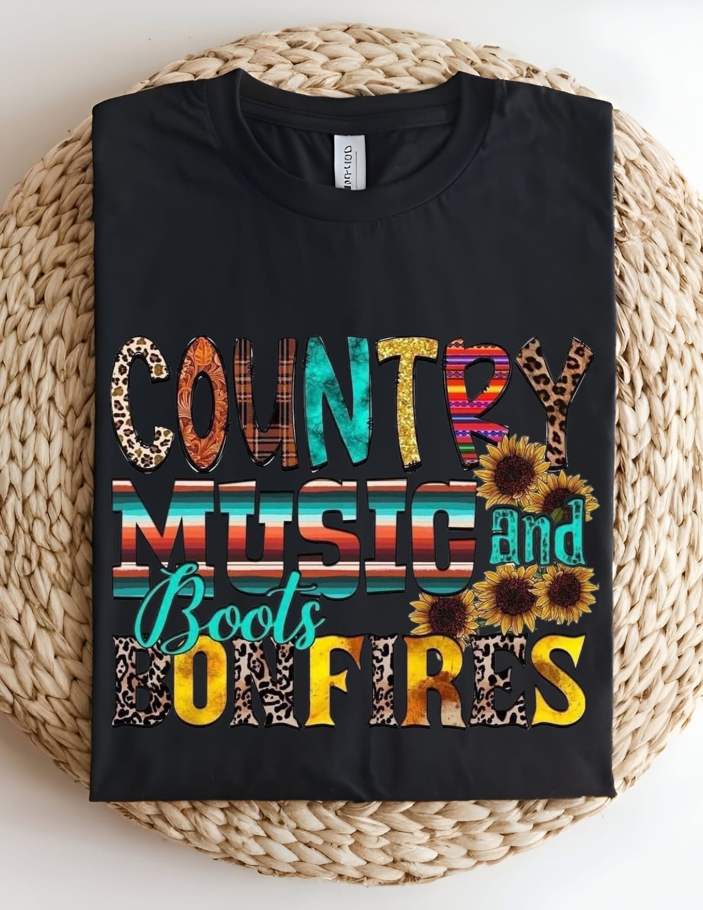 Country Music And Bonfires T-shirt