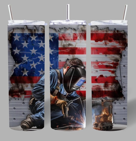 American Welder Patriotic 20oz Tumbler