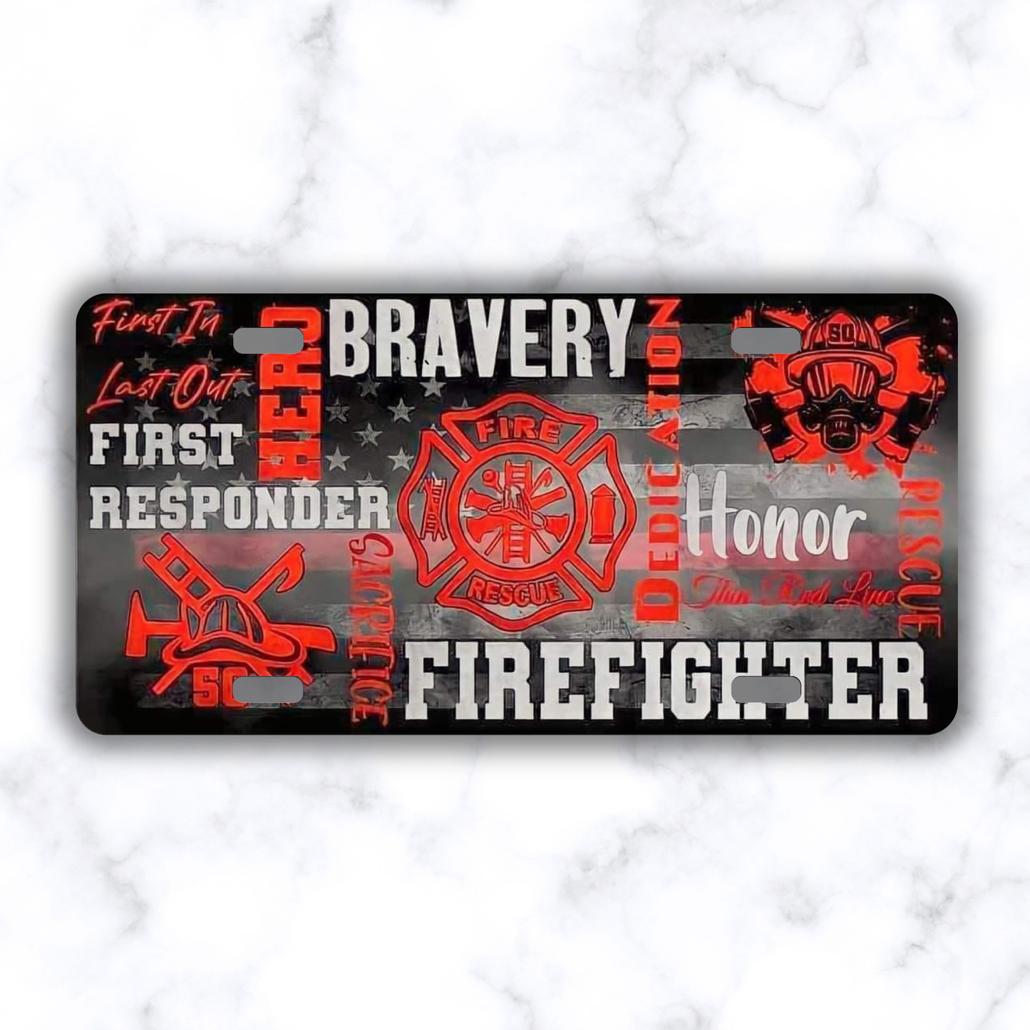 Firefighter Honor License Plate
