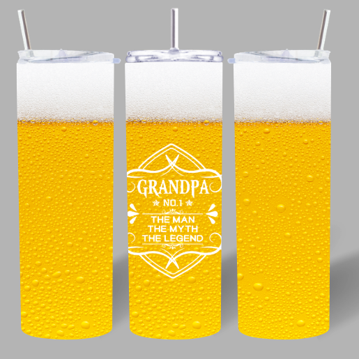 Grandpa – The Man, The Myth, The Legend” 20oz Tumbler 🍺👴