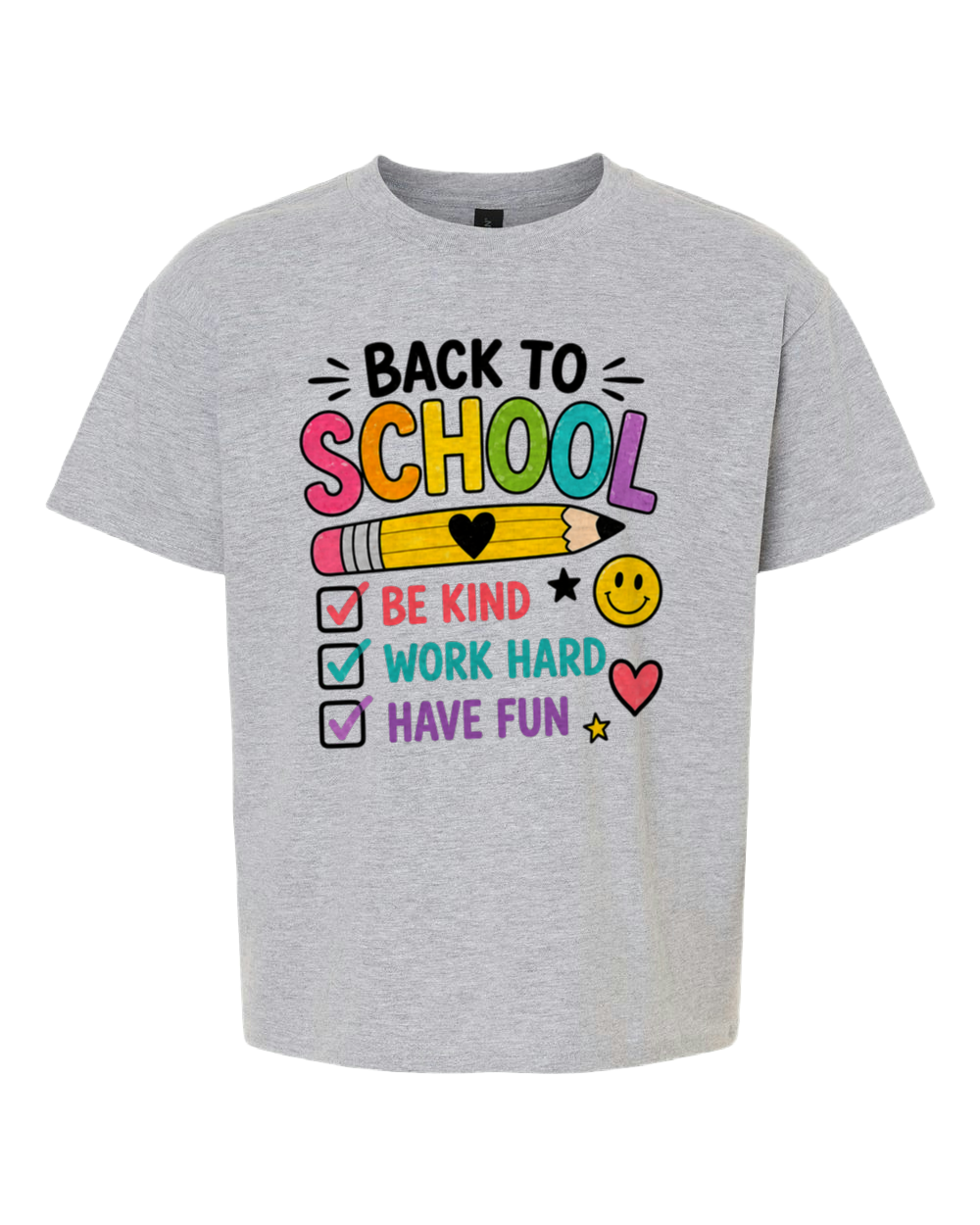 Back to School Checklist Graphic Tee