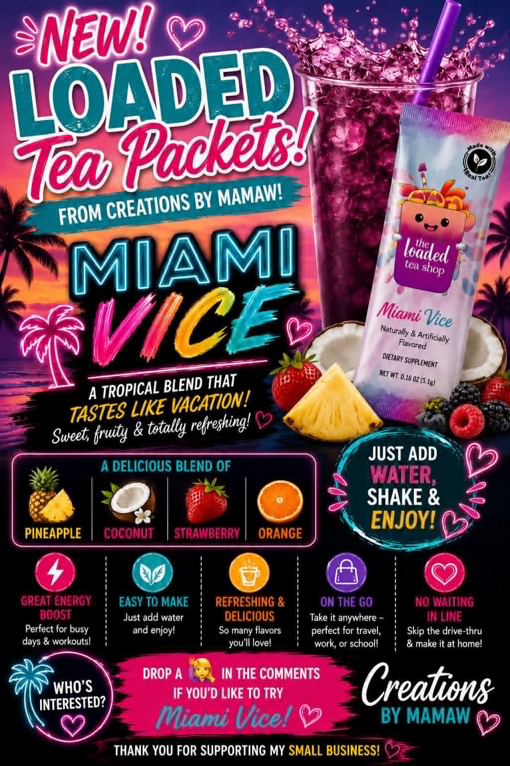 Loaded Tea Packets