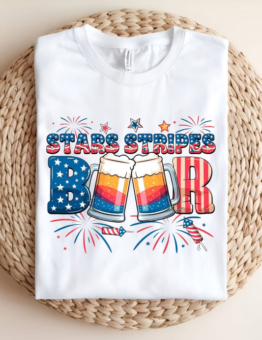 Stars Stripes Beer T-shirt