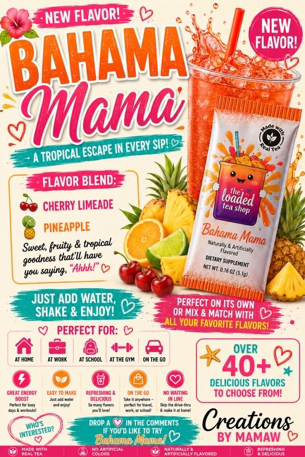 Loaded Tea Packets