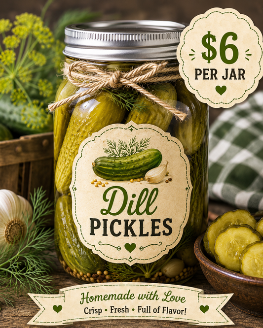 Dill Pickles Homeade
