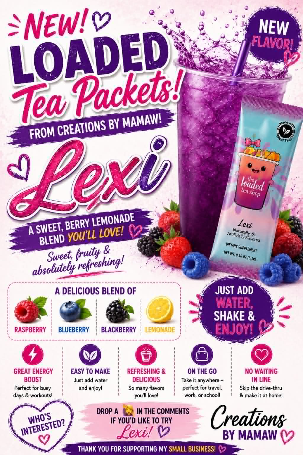 Loaded Tea Packets