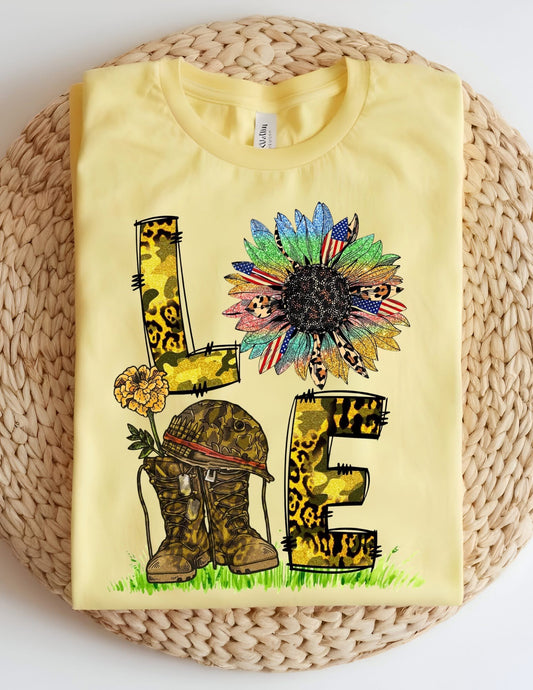 Love Military Tshirt