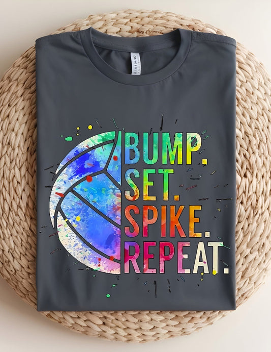 Bump Set Spike Repeat 🏐 T-shirt