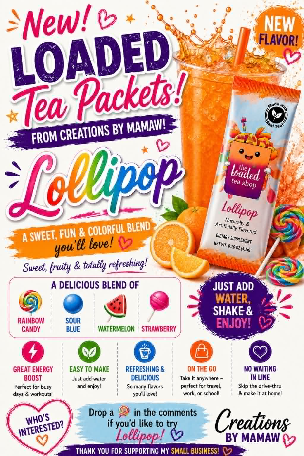 Loaded Tea Packets