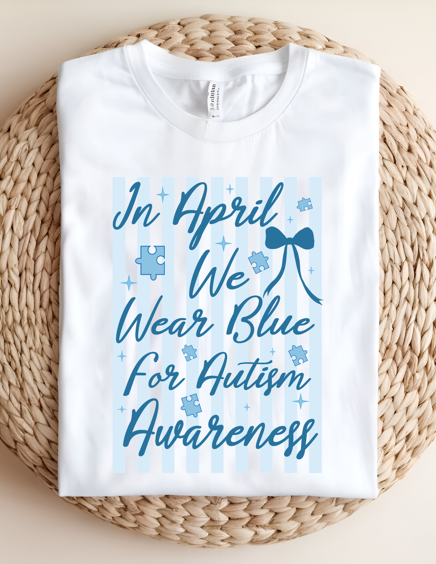Autism Awareness “In April We Wear Blue” Tee 💙