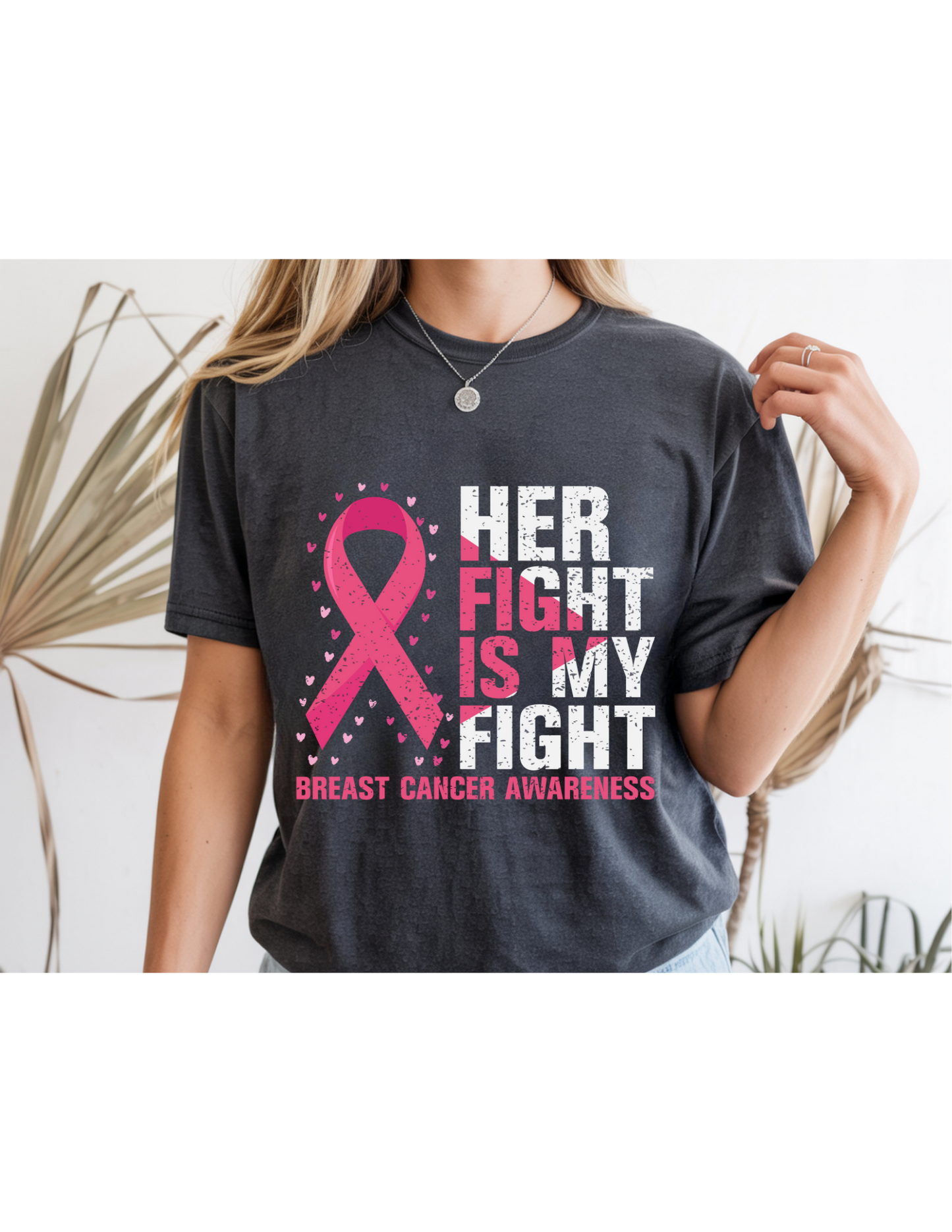 “Her Fight Is My Fight” Breast Cancer Awareness Tee 💖🎗️
