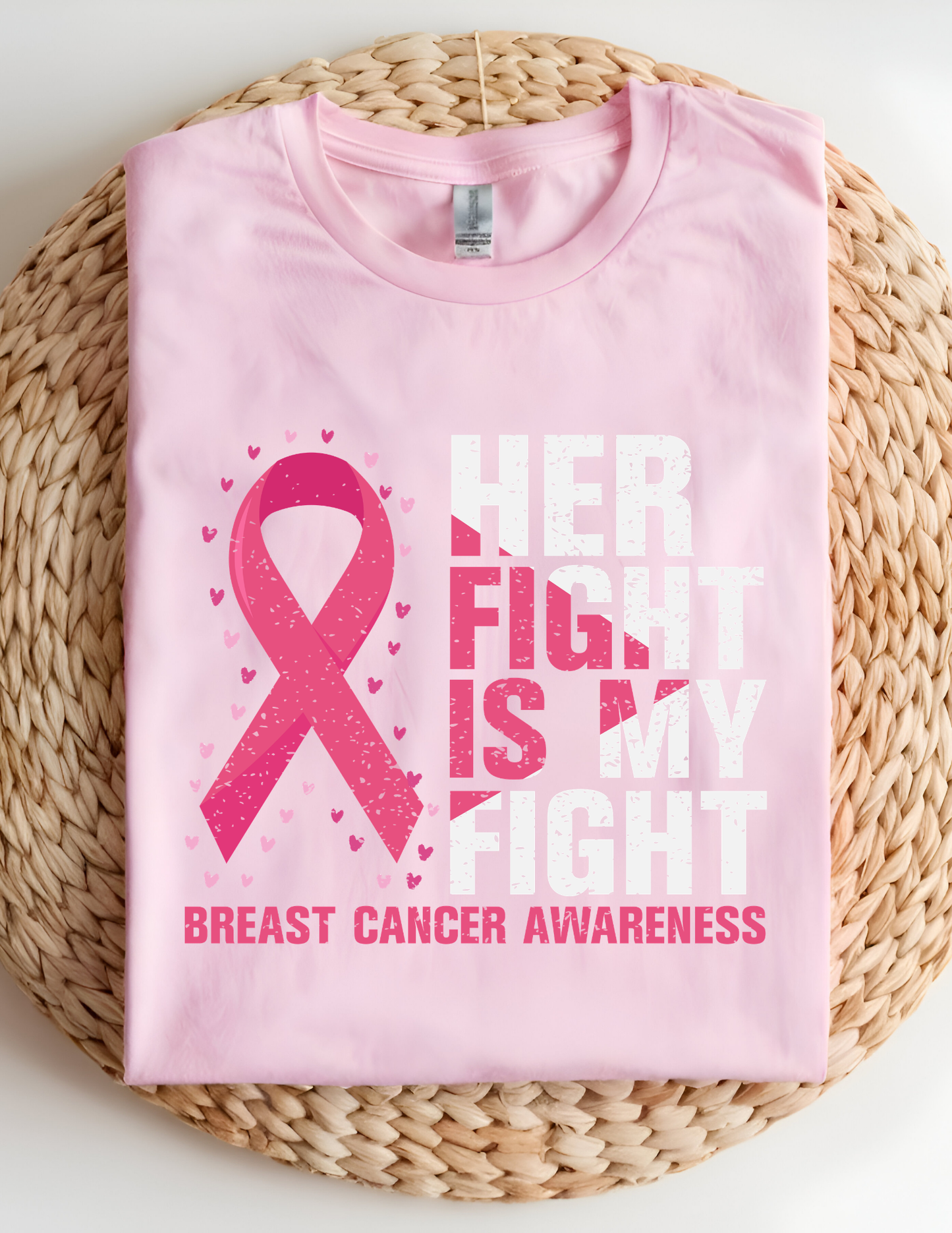 “Her Fight Is My Fight” Breast Cancer Awareness Tee 💖🎗️