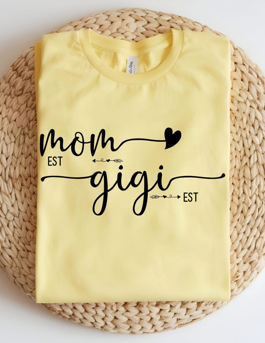 Blessed To Be Mom & Gigi T-shirt