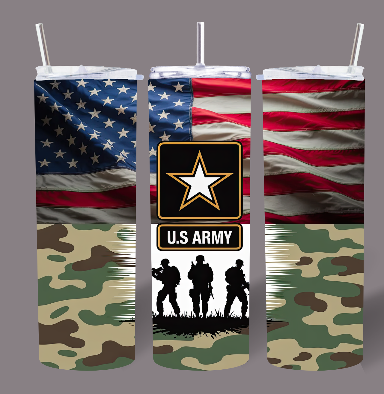 U.S. Army Patriot 20oz Stainless Steel Tumbler