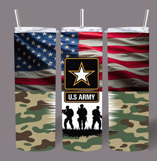 U.S. Army Patriot 20oz Stainless Steel Tumbler