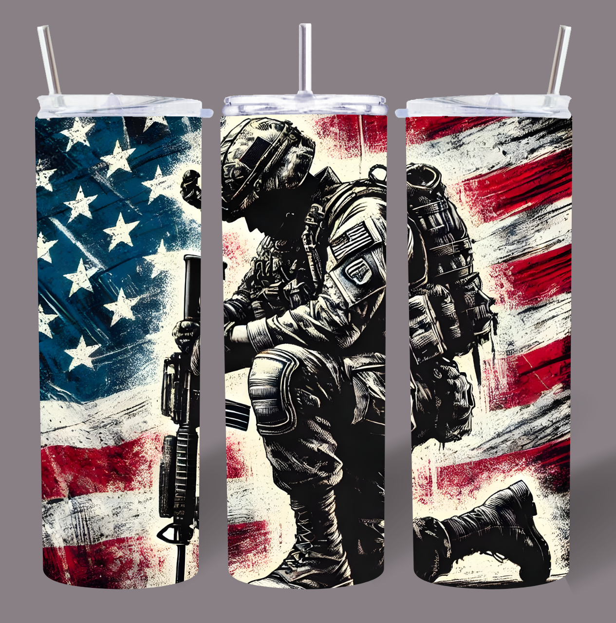 American Warrior 20oz Stainless Steel Tumbler