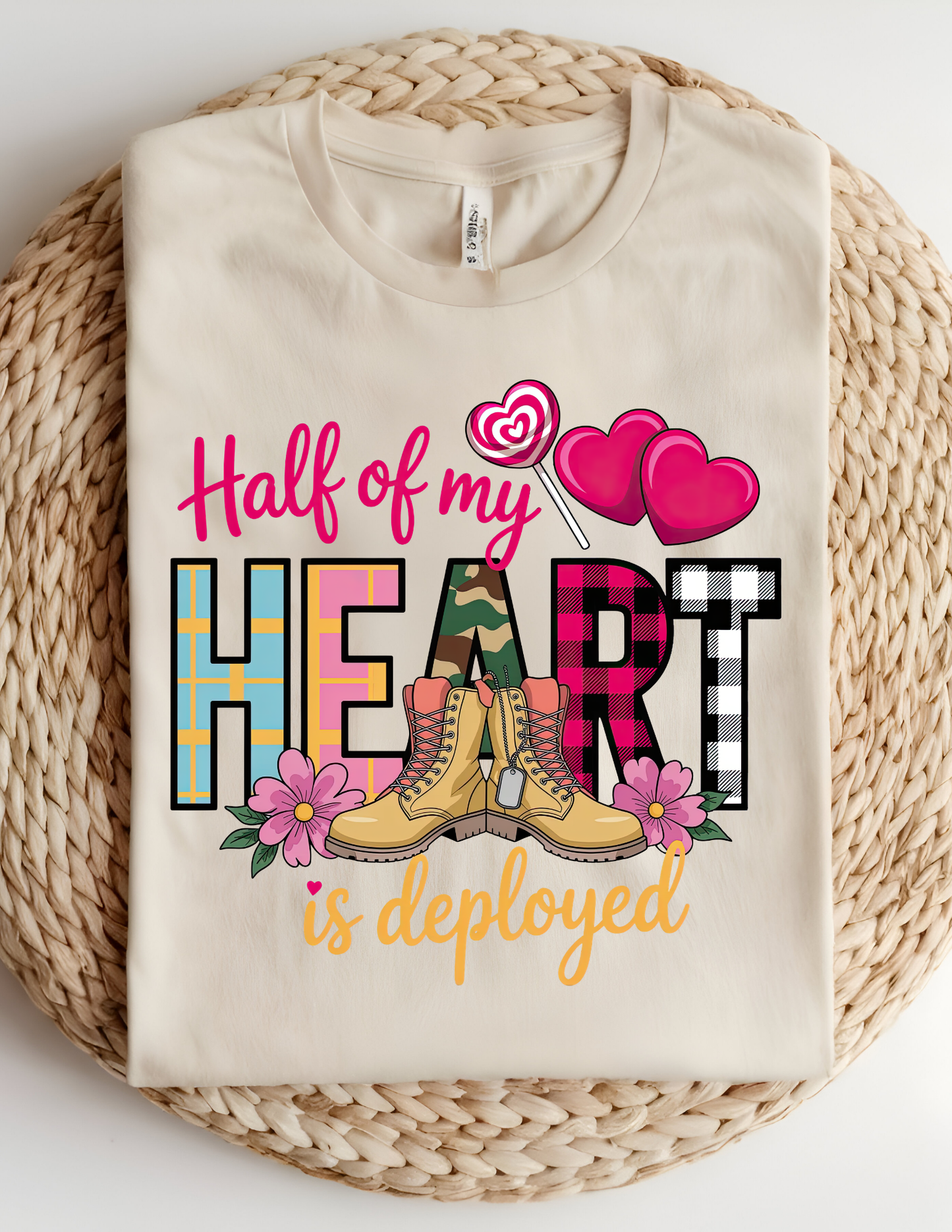 Half Of My Heart Is Deployed Tshirt