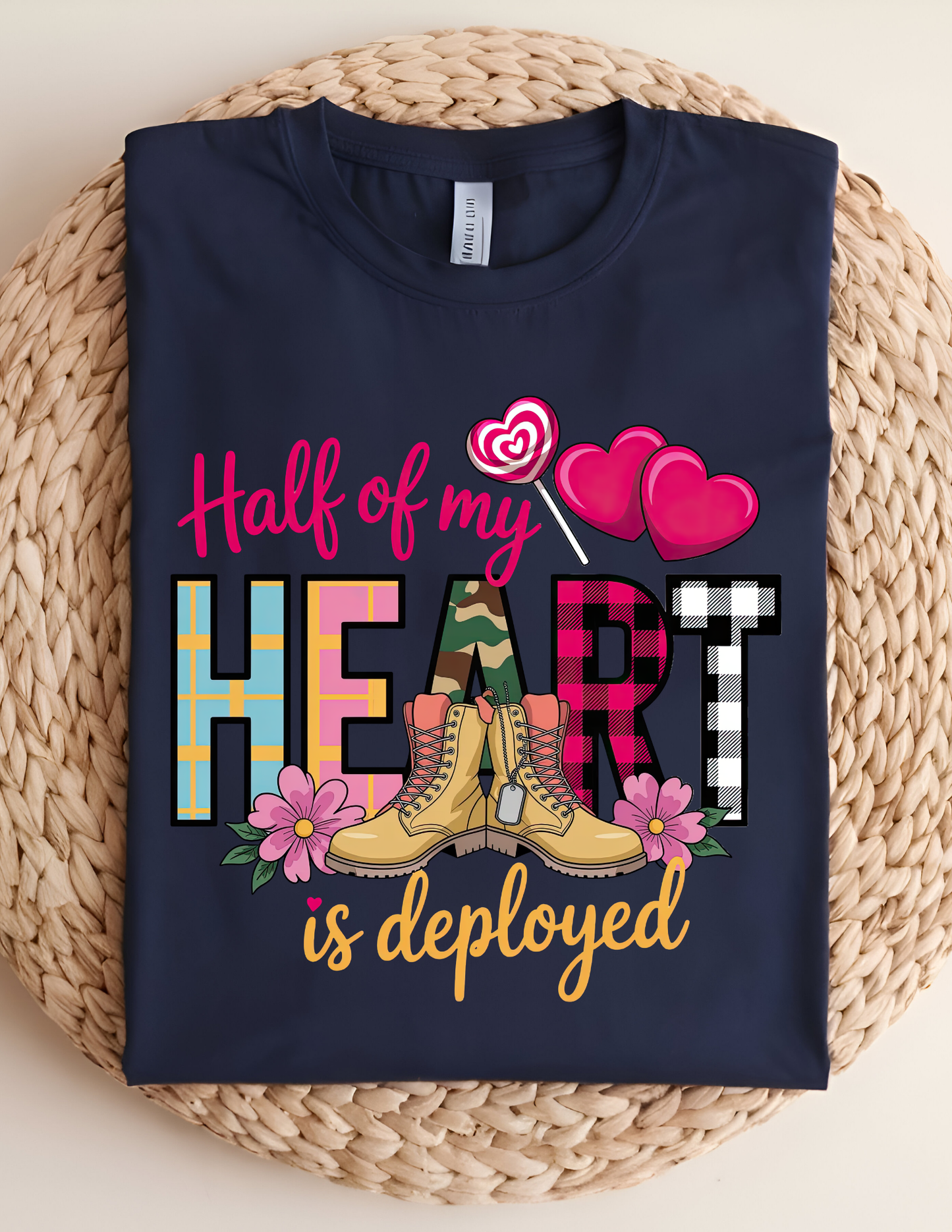Half Of My Heart Is Deployed Tshirt