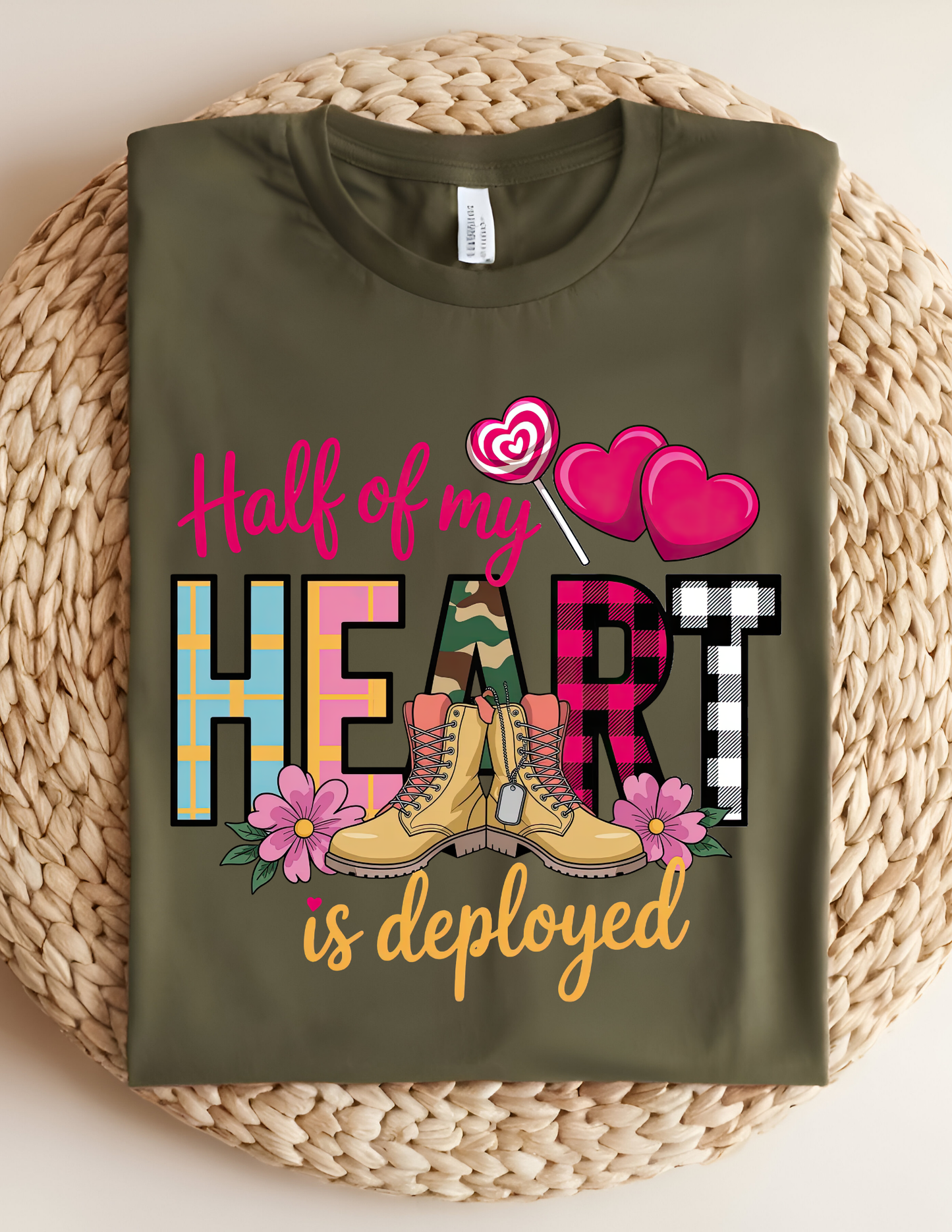 Half Of My Heart Is Deployed Tshirt
