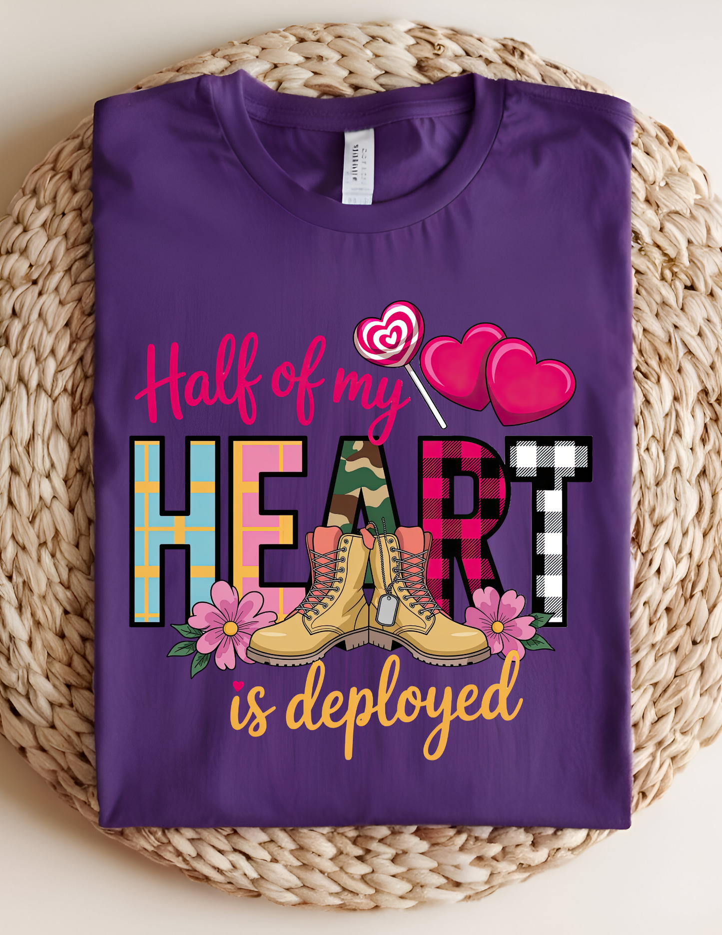 Half Of My Heart Is Deployed Tshirt