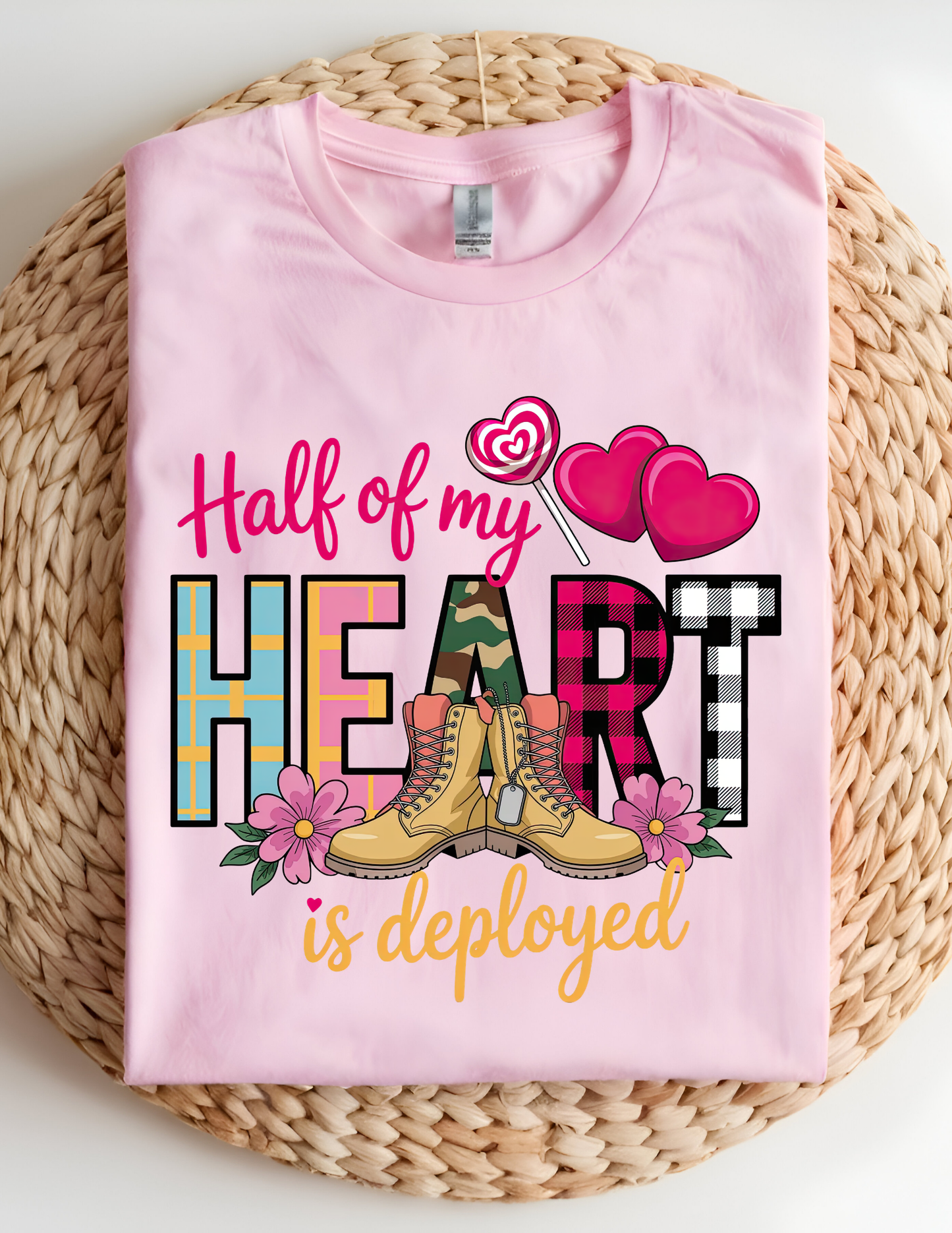 Half Of My Heart Is Deployed Tshirt