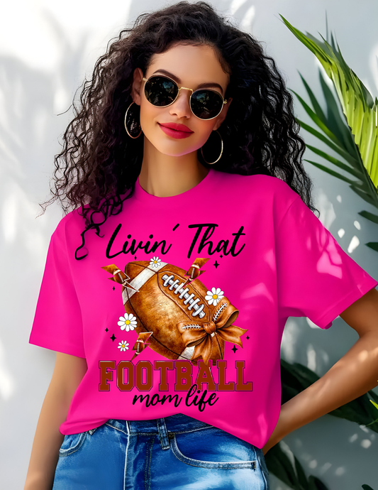 Livin’ That Football Mom Life Graphic Tee