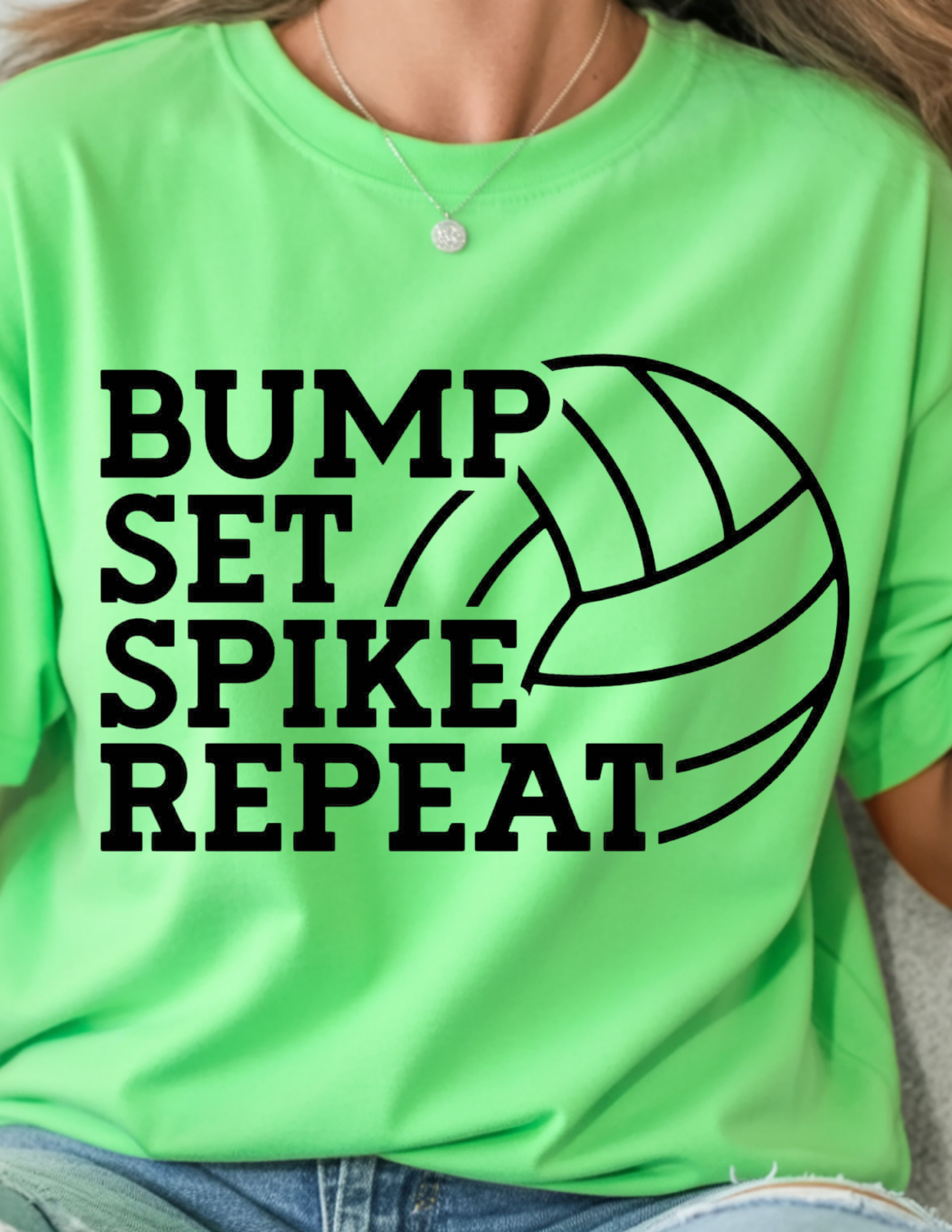 Bump Set Spike Repeat 🏐 Tshirt
