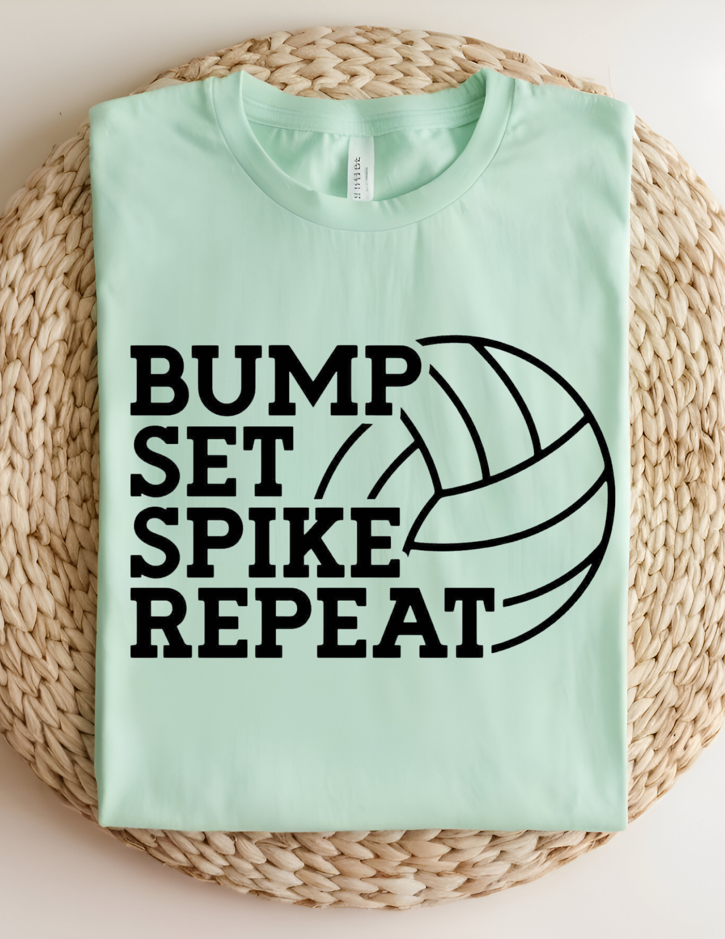 Bump Set Spike Repeat 🏐 Tshirt