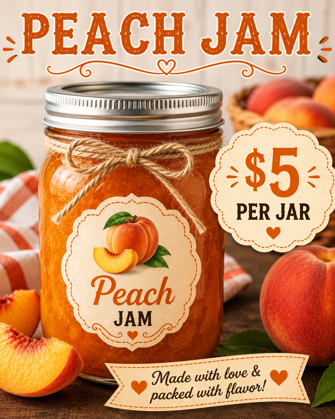 Peach Jam Homeade