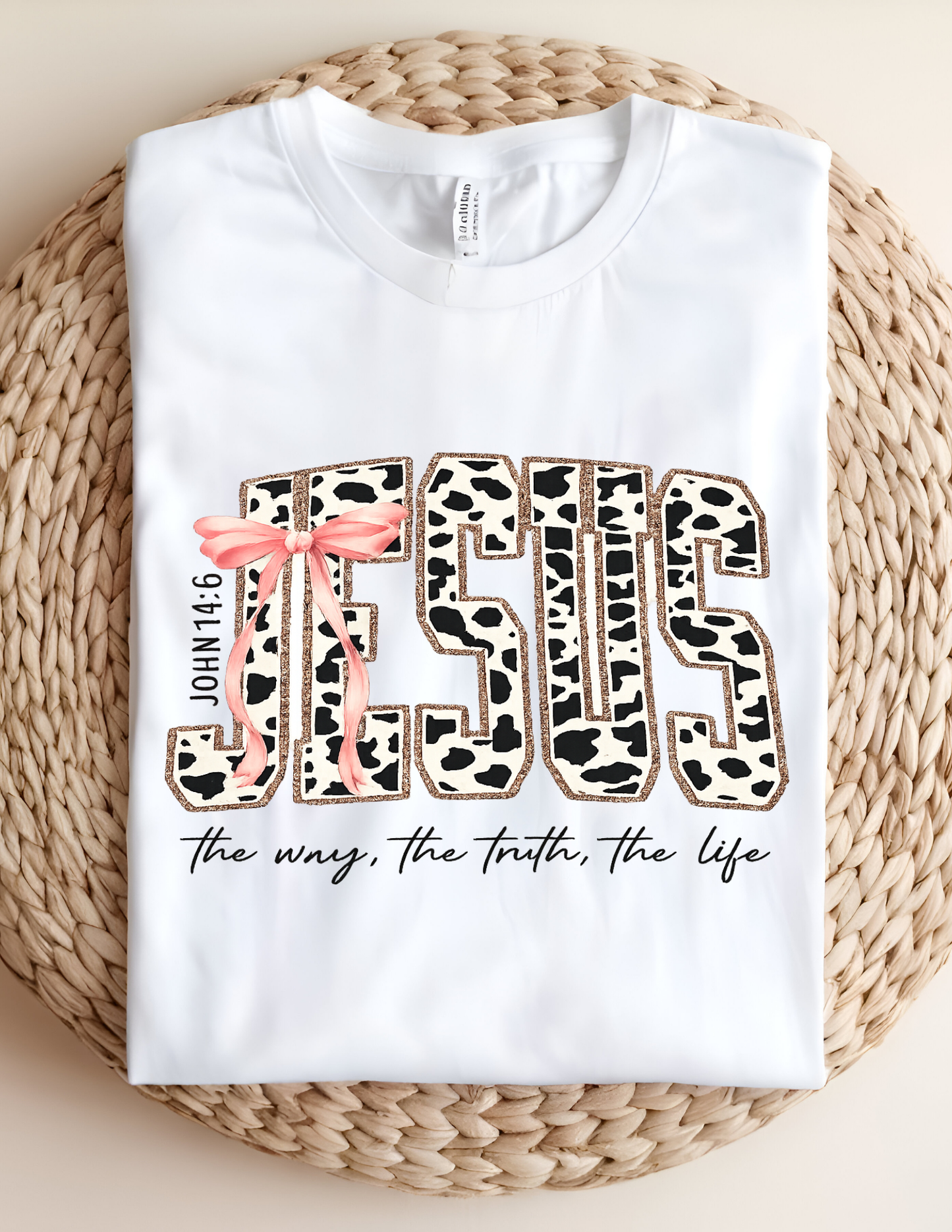 Jesus Cow Print Tee