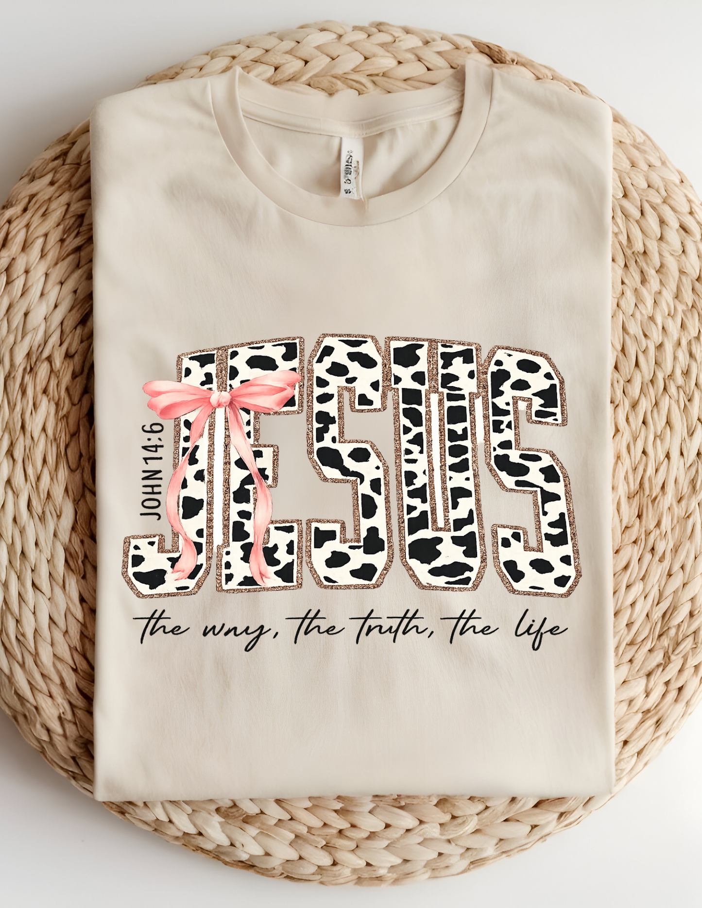 Jesus Cow Print Tee