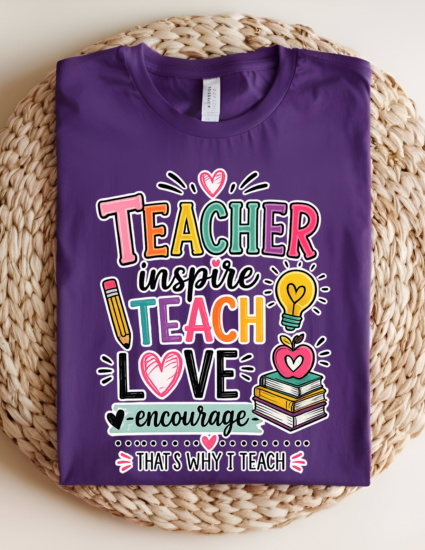 Teacher Inspire Teach Love Tee