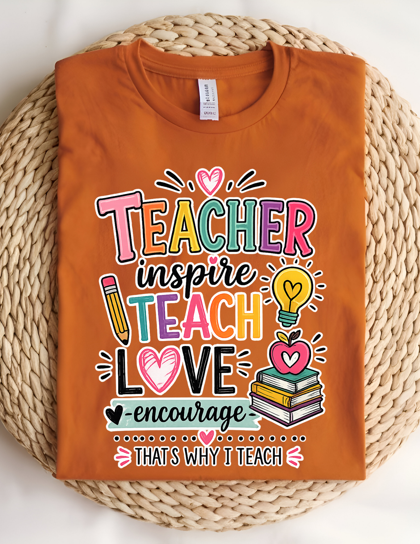 Teacher Inspire Teach Love Tee