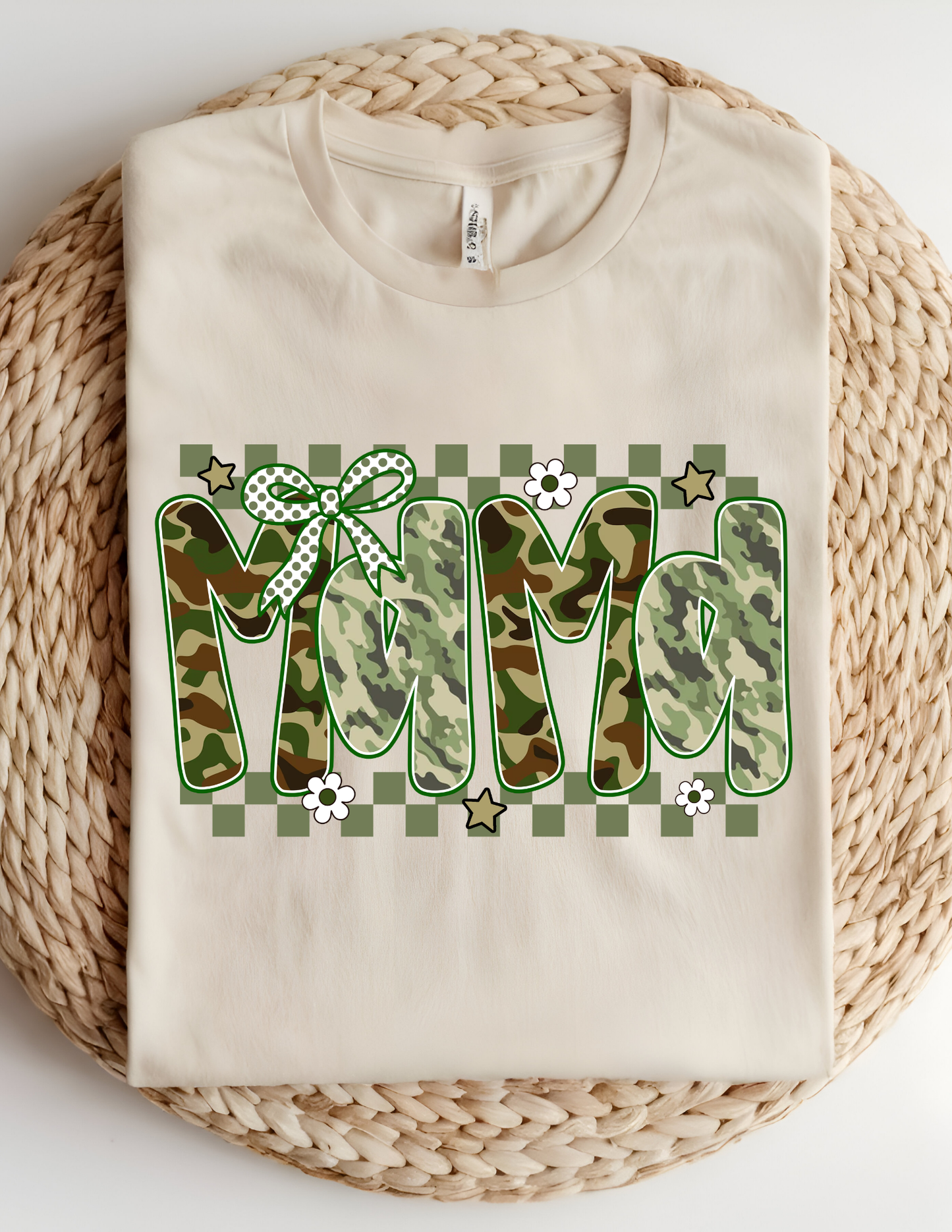 Camo Mama Tee – Cute, Bold & Proud 💚