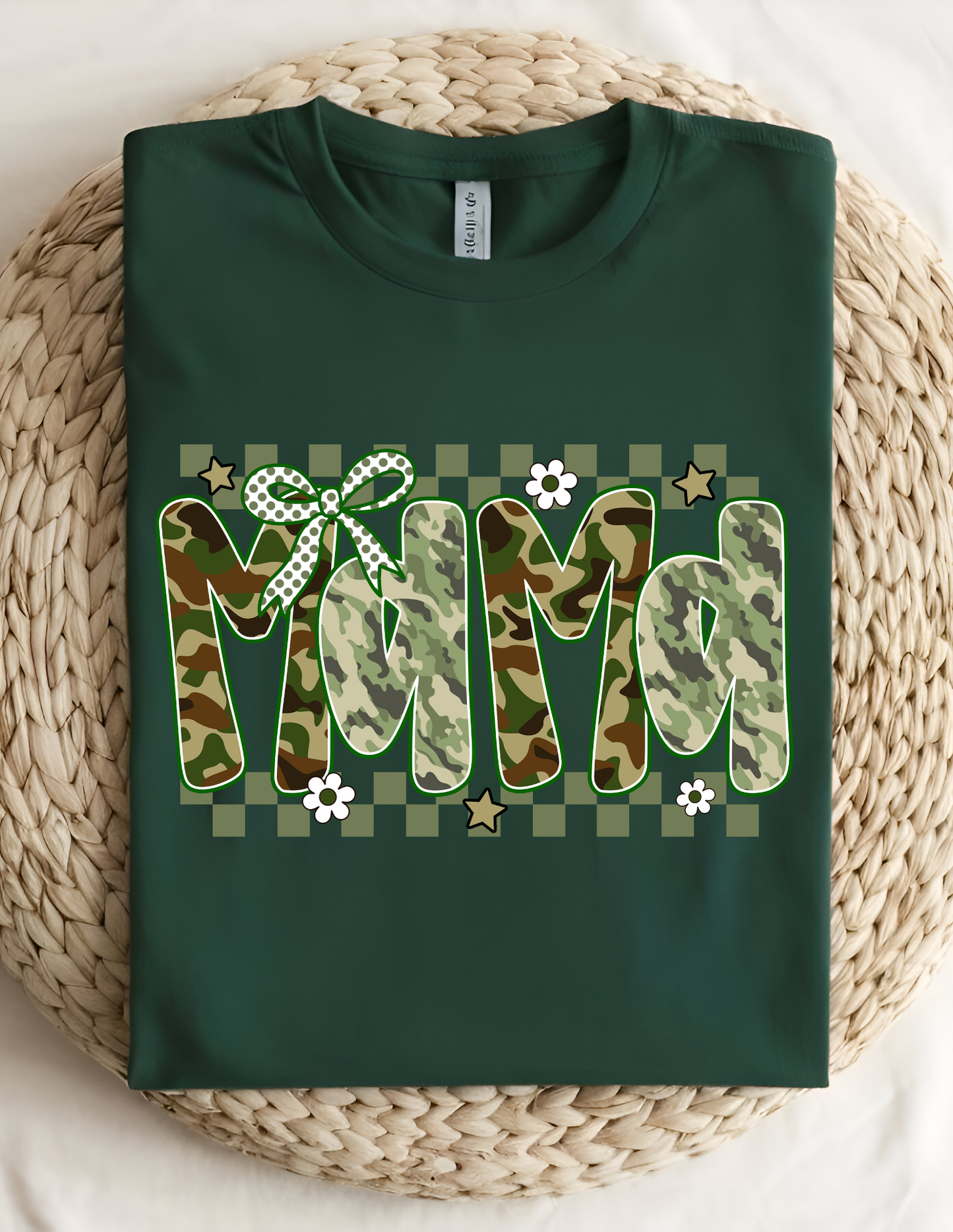 Camo Mama Tee – Cute, Bold & Proud 💚