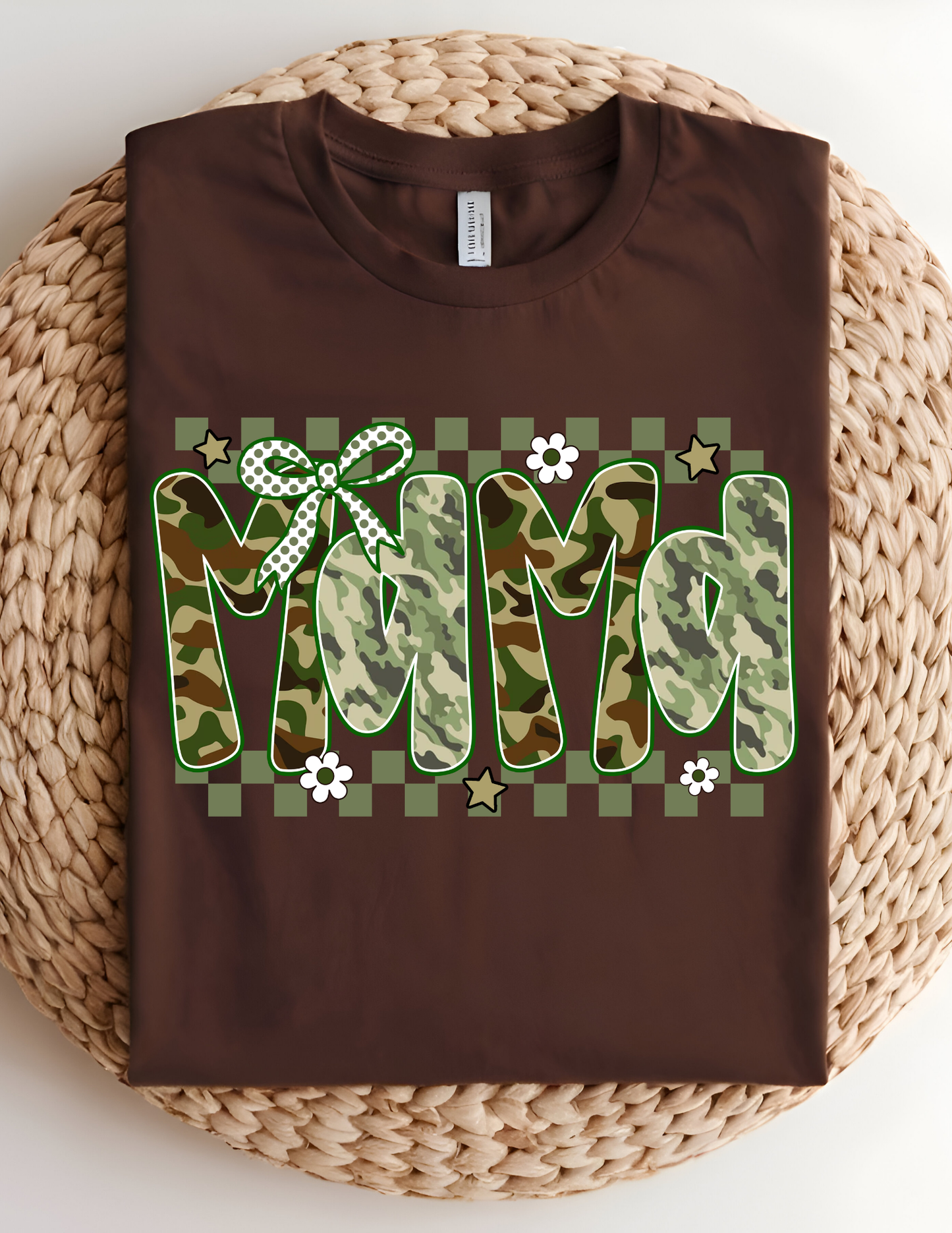 Camo Mama Tee – Cute, Bold & Proud 💚