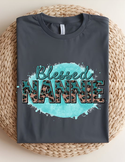 Blessed Nannie Graphic Tee 💙