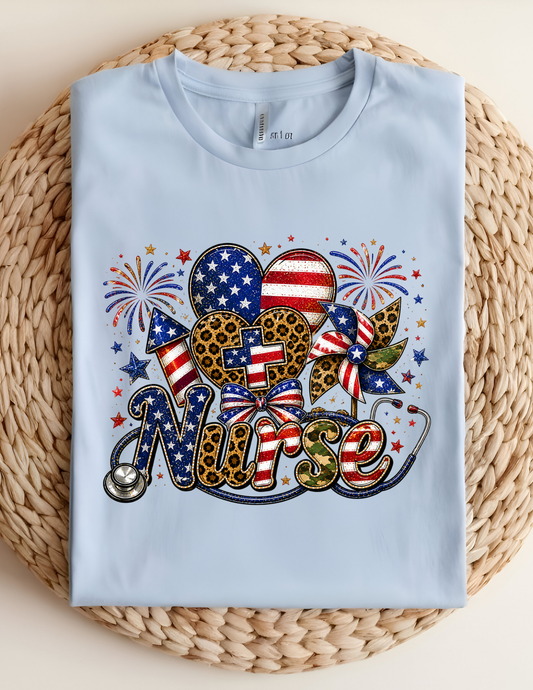 4th of July Nurse Tshirt