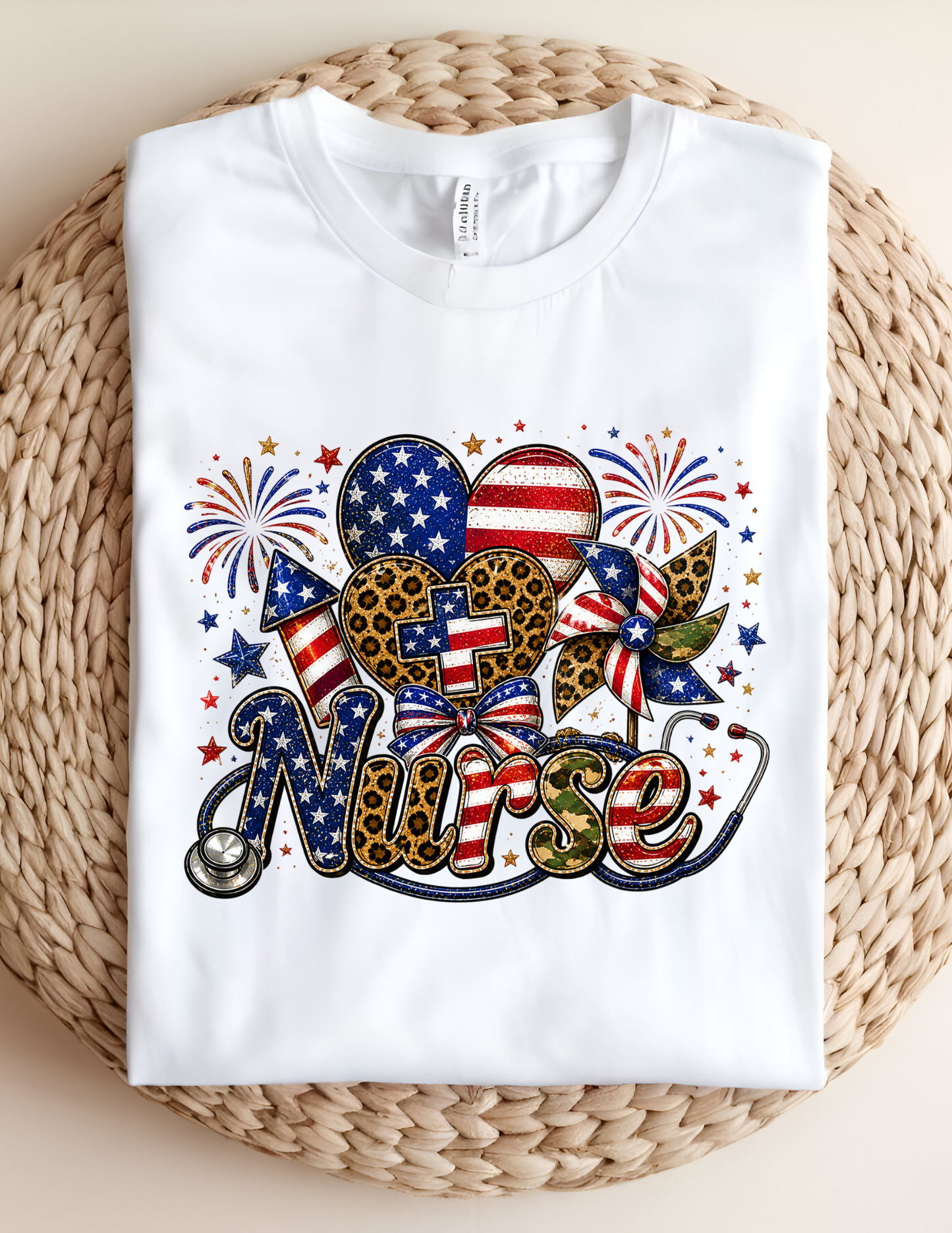 4th of July Nurse Tshirt