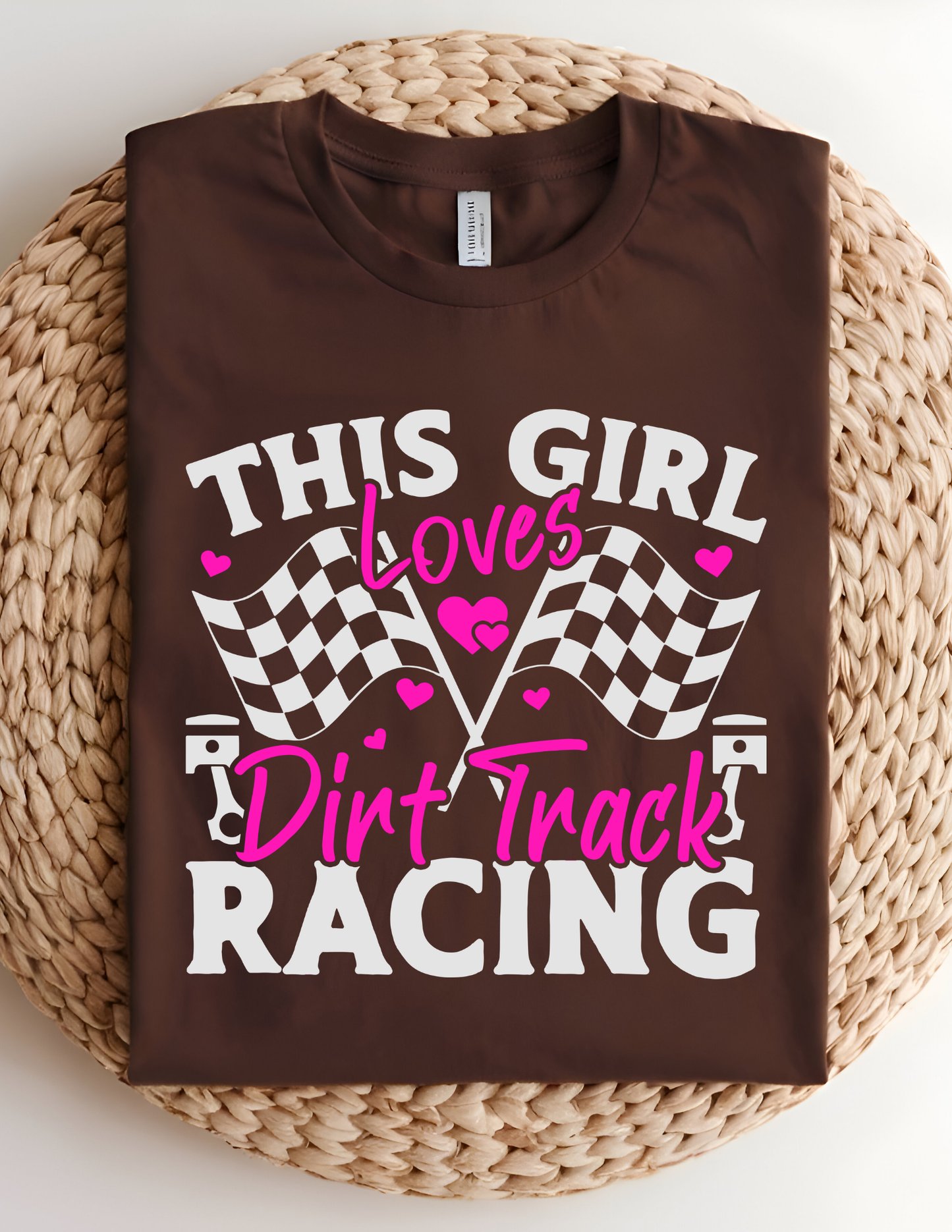 “This Girl Loves Dirt Track Racing” Tee 🏁💗