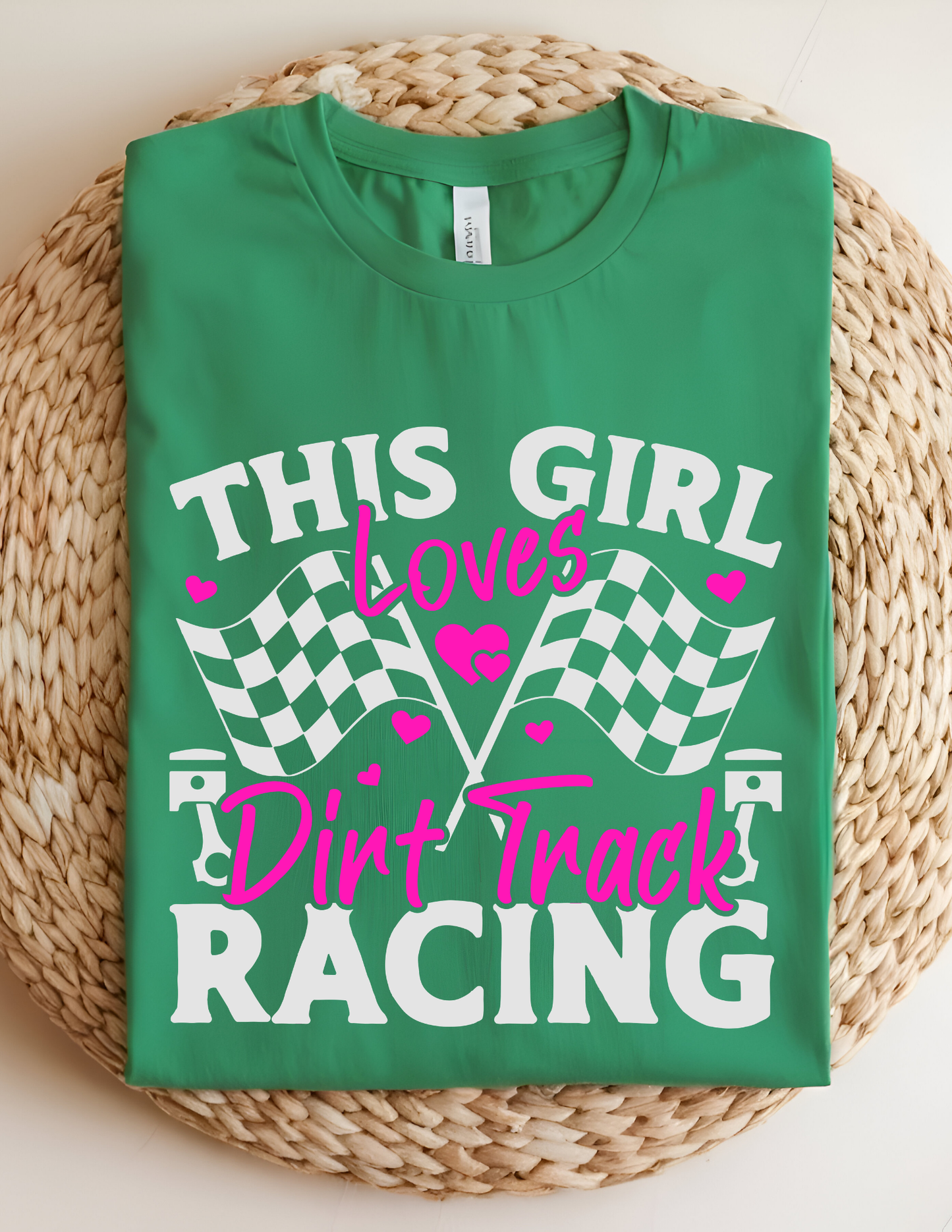 “This Girl Loves Dirt Track Racing” Tee 🏁💗