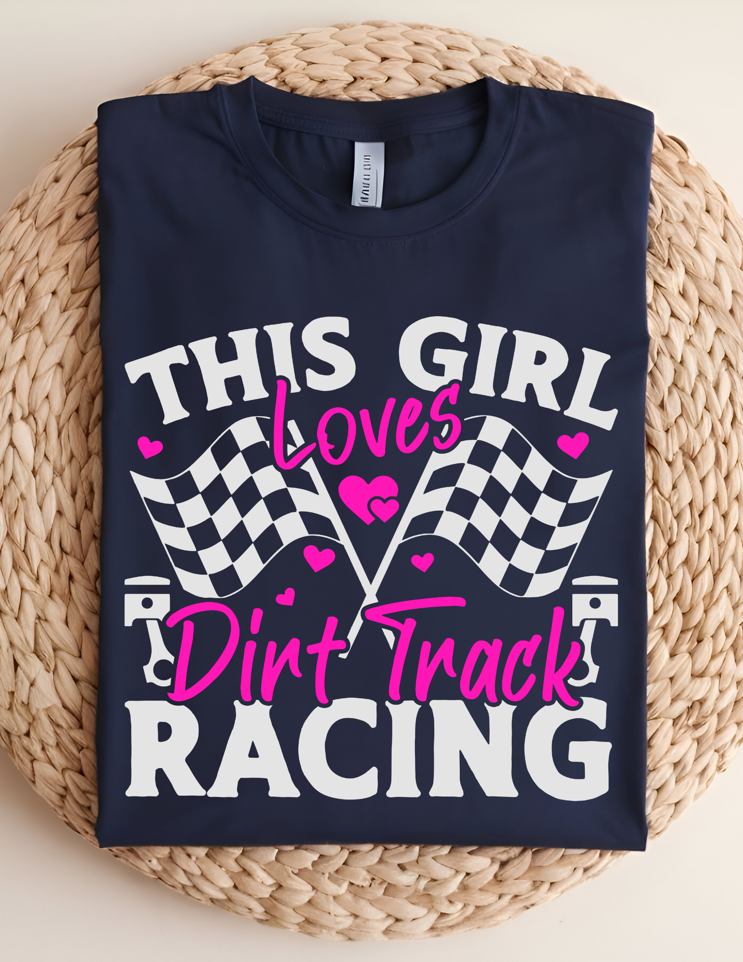 “This Girl Loves Dirt Track Racing” Tee 🏁💗