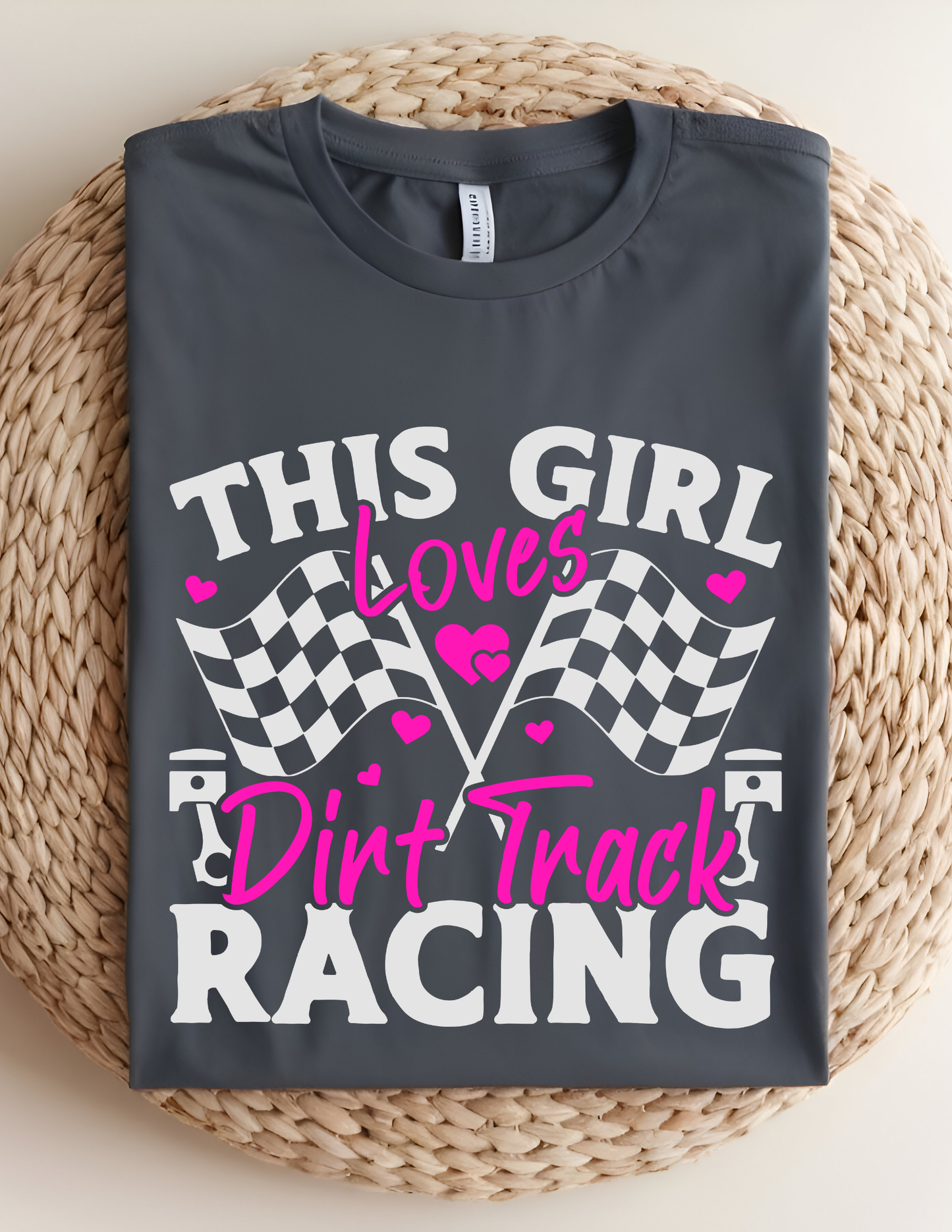 “This Girl Loves Dirt Track Racing” Tee 🏁💗