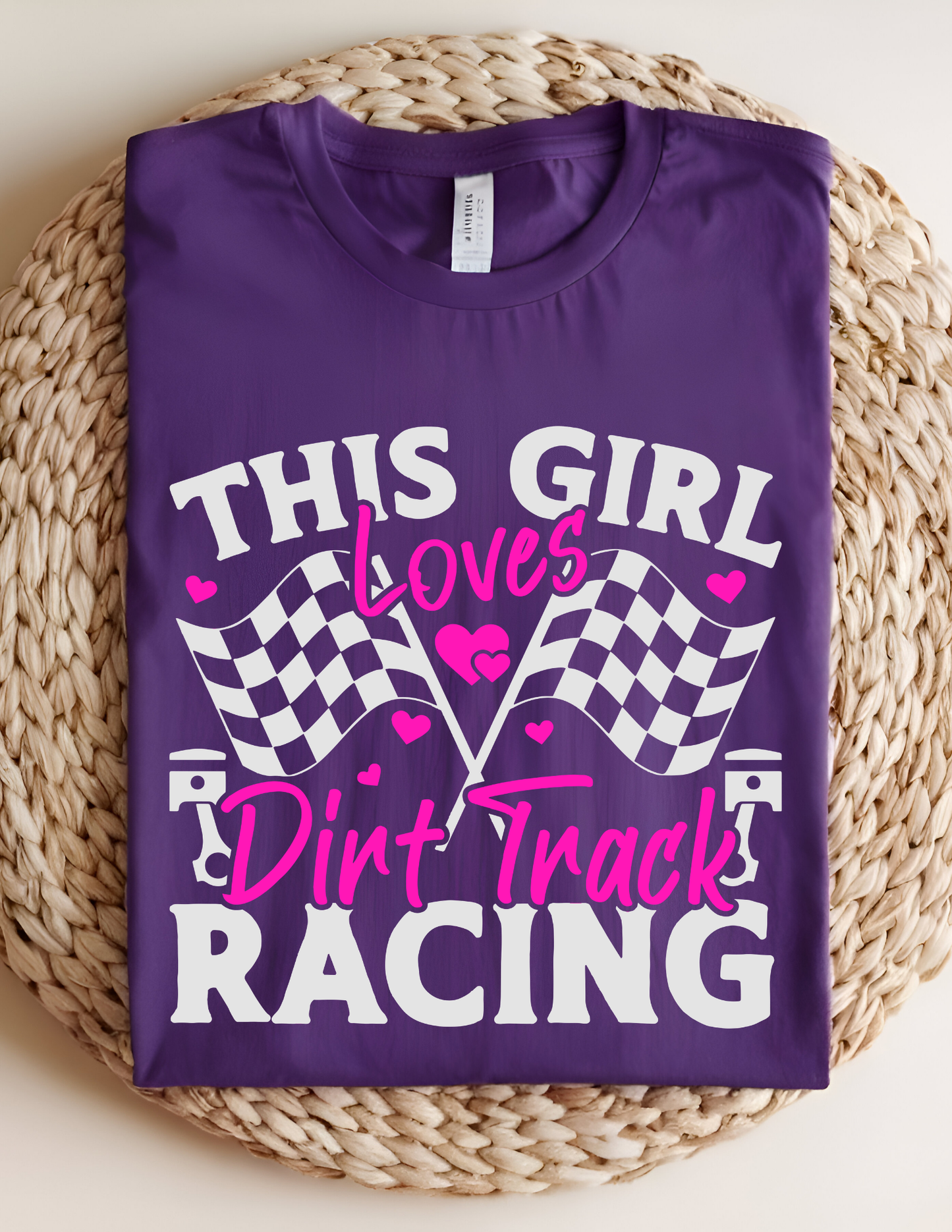 “This Girl Loves Dirt Track Racing” Tee 🏁💗