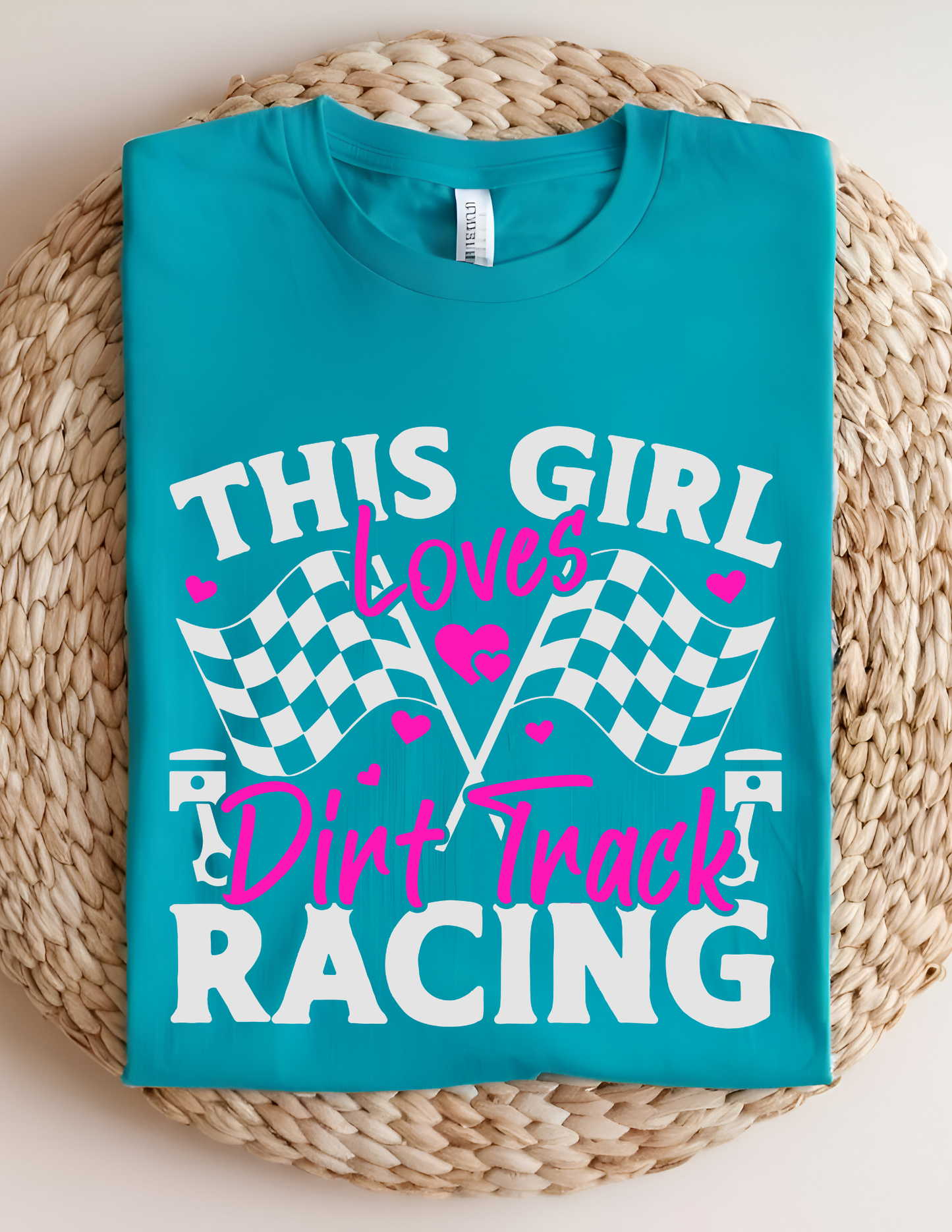“This Girl Loves Dirt Track Racing” Tee 🏁💗