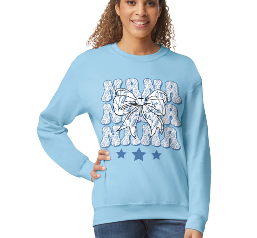 Nana Floral Bow Sweatshirt