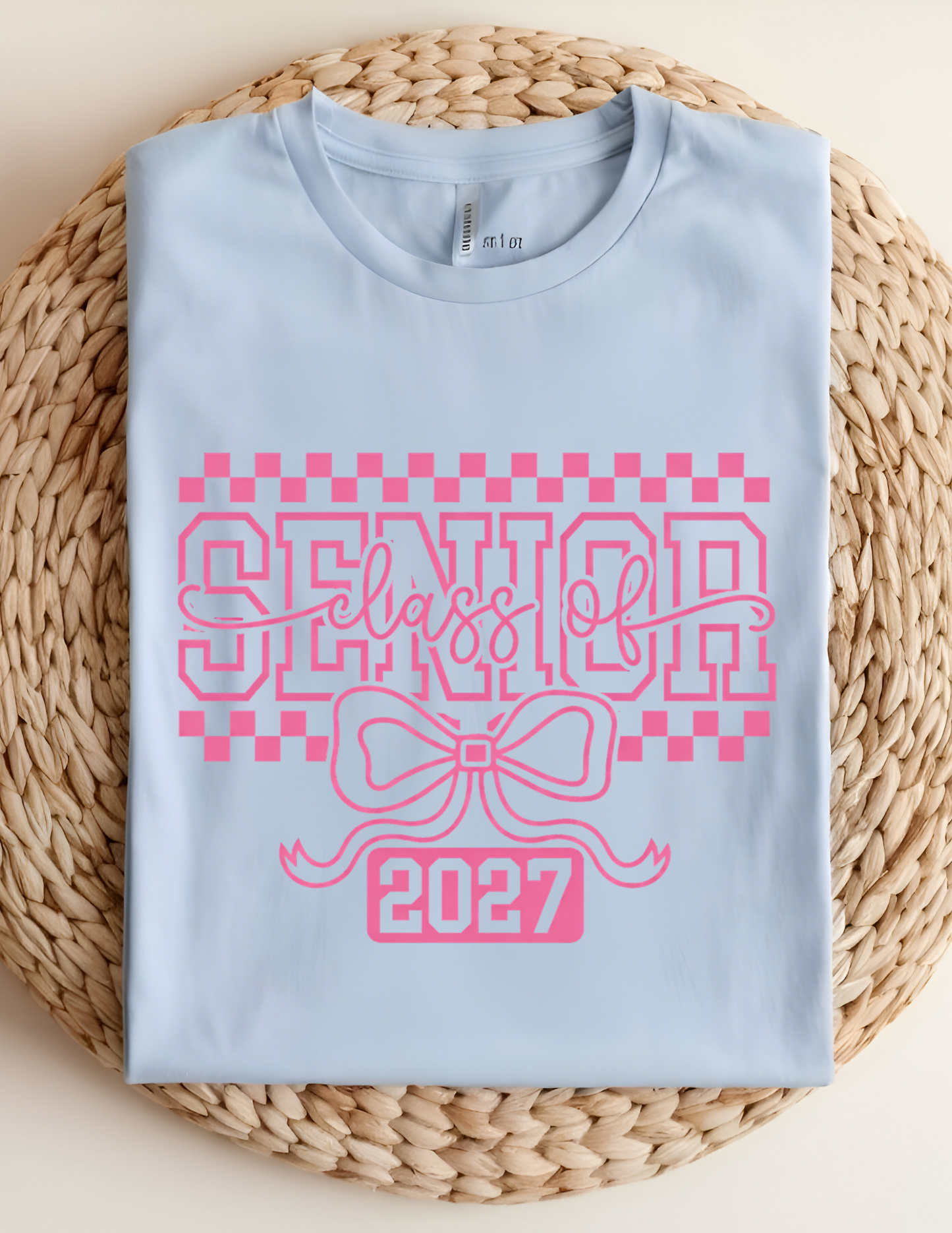 Senior Class of 2027 Bow Tee 💖🎓