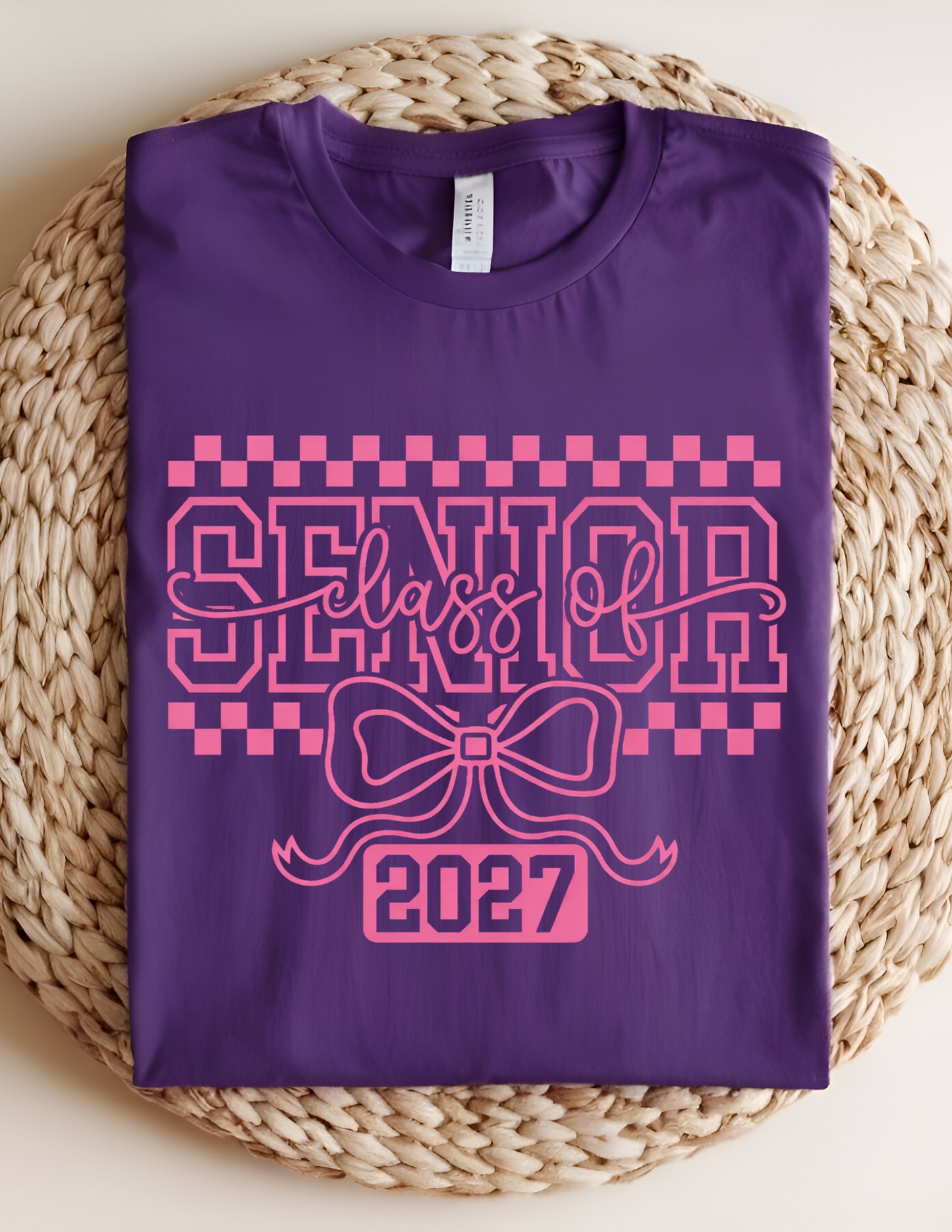 Senior Class of 2027 Bow Tee 💖🎓