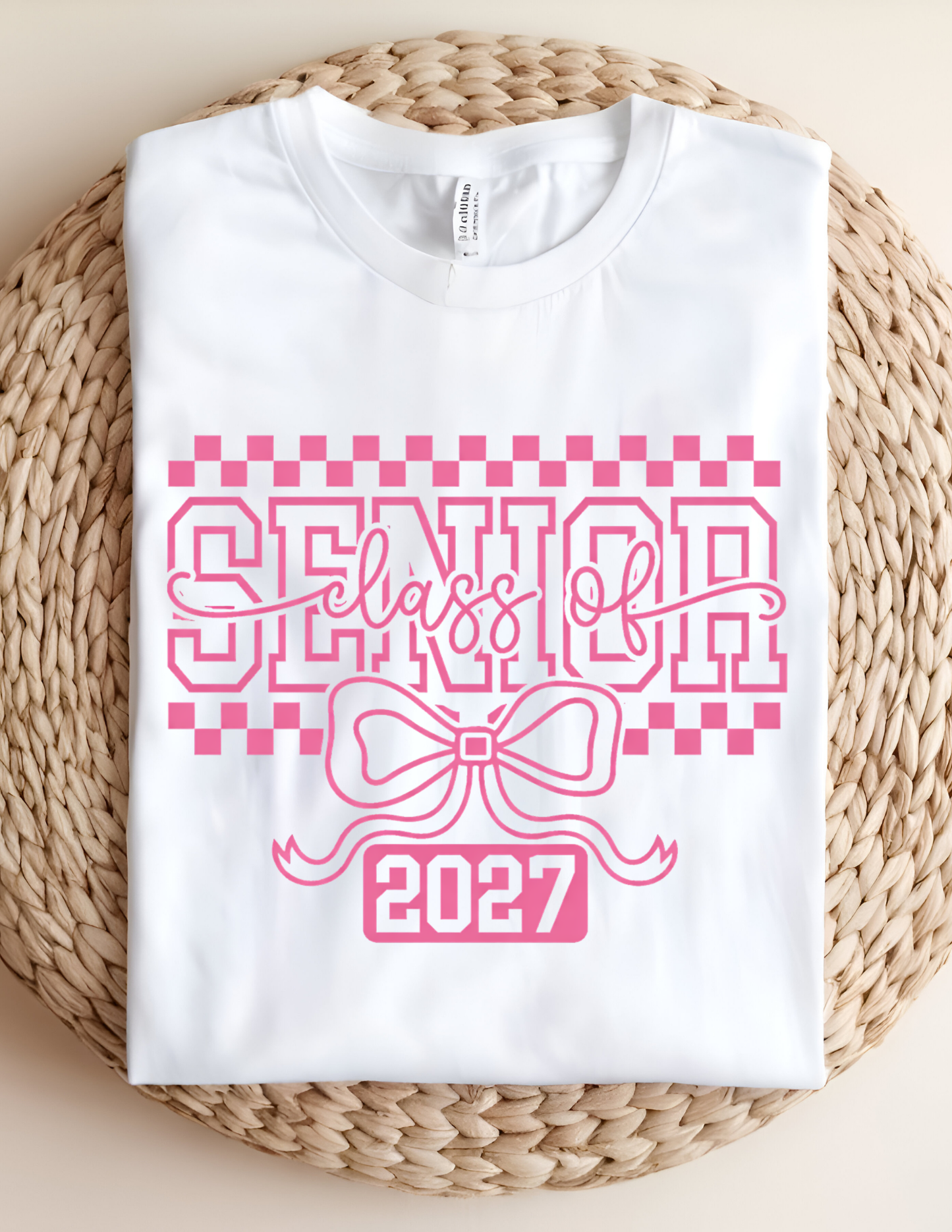 Senior Class of 2027 Bow Tee 💖🎓