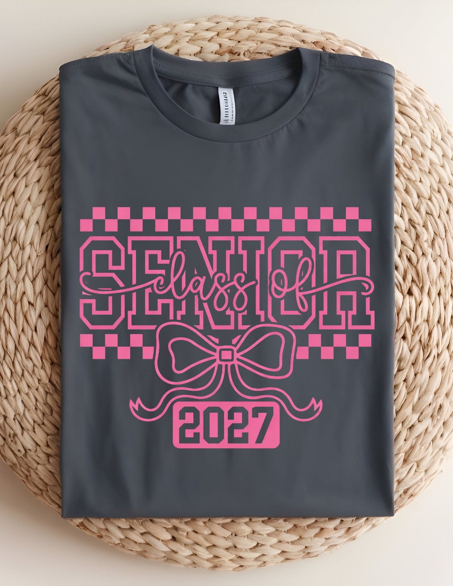 Senior Class of 2027 Bow Tee 💖🎓